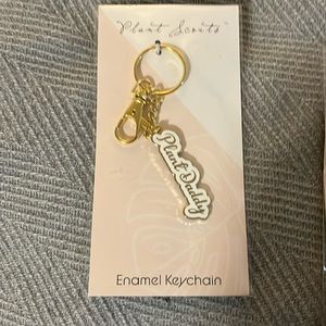NWT “plant daddy” Super cute key chain with extra claps.